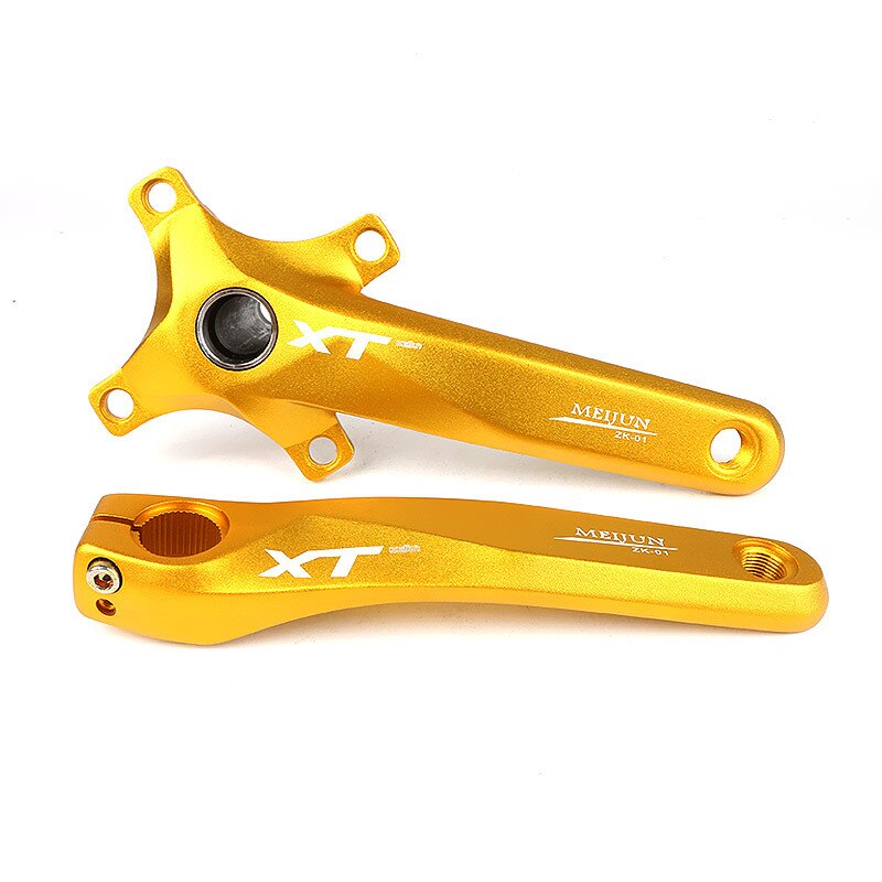 MEIJUN-manivelle de bicyclette à une vitesse, VTT en alliage d'aluminium, XT BCD 104 MM: Glod