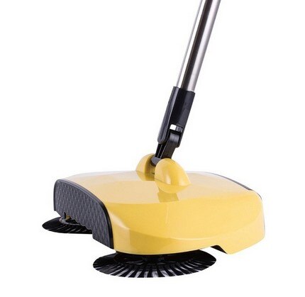 Sweeping Machine Push Type Hand Push Magic Broom: Lemon Yellow