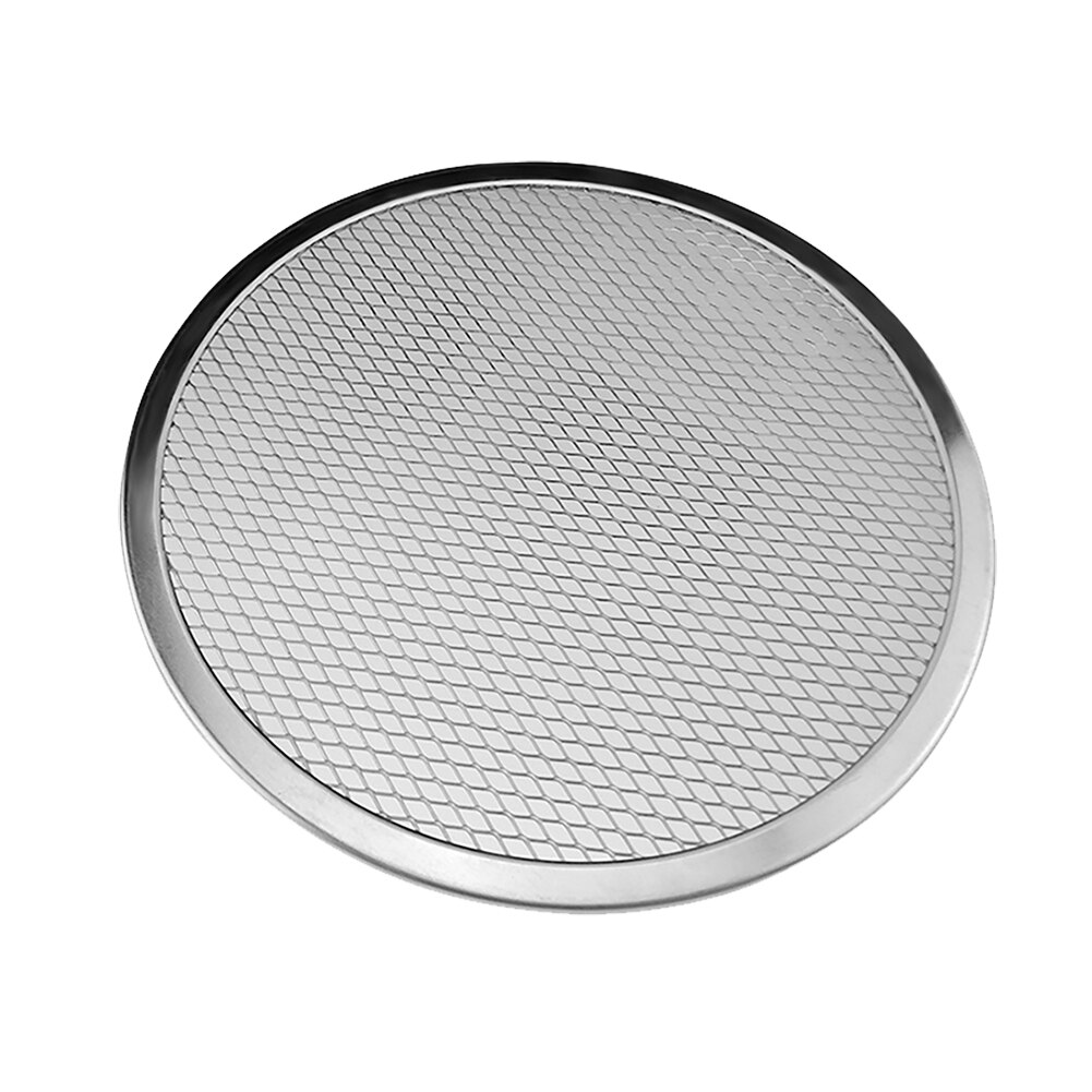 Rund grill nätpanna bakplåt köksredskap för bakverk 6/7/8/9/10 tums pizza bbq panna aluminium tjockna non-stick nät: 6 tum