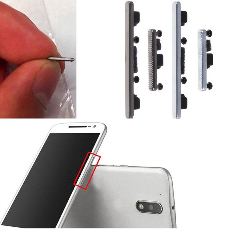 1Set/lot Original Power On Off Button Volume Key External Side Button Kit For Motorola Moto G4 G4 Plus XT1622 XT1624