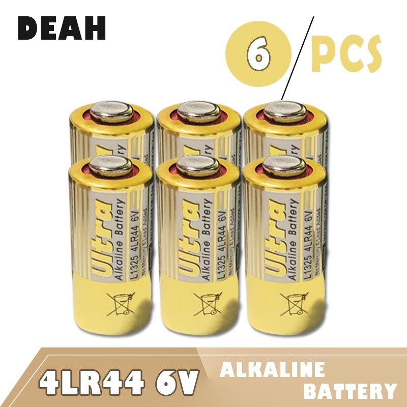 6 Pcs Primaire Droge Batterijen 4LR44 6 V Alkaline Batterij 476A L1325 1414A GP476 V4034PX PX28AB PX28L K28L Voor Remote speelgoed Rekenmachine
