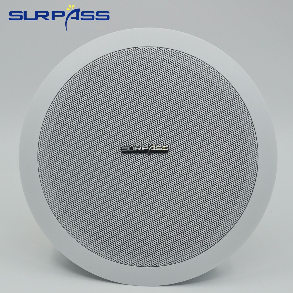 Home Coaxial Input In-ceiling Speaker Systems 8" Meeting Room Background Music Loudspeaker: Default Title