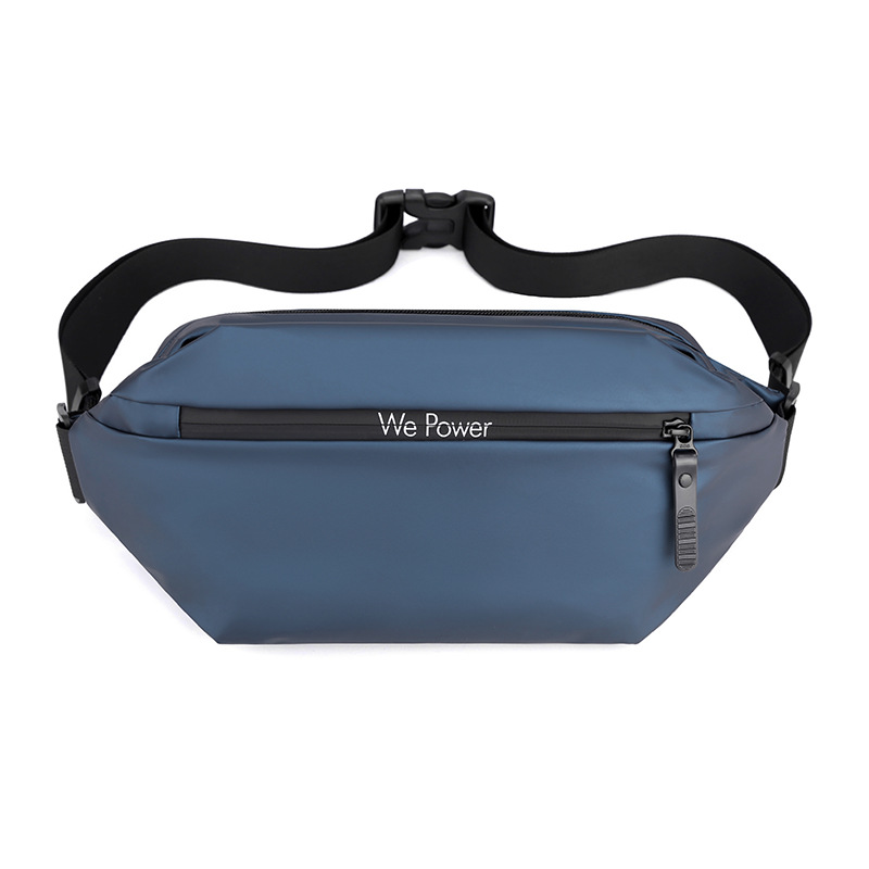 Outdoor Casual Mode Heuptas Heren Schouder Crossbody Tas Multifunctionele Waterdichte Reisborst Draagbaar en Duurzaam: GRIJS