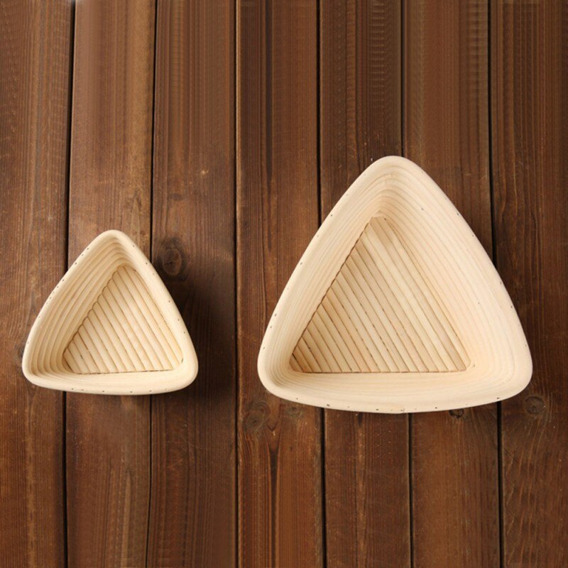 Rattan Bread Proofing Basket Triangular Natural Rattan Wicker Dough Fermentation Sourdough Banneton Bread Basket Kitchen Tool