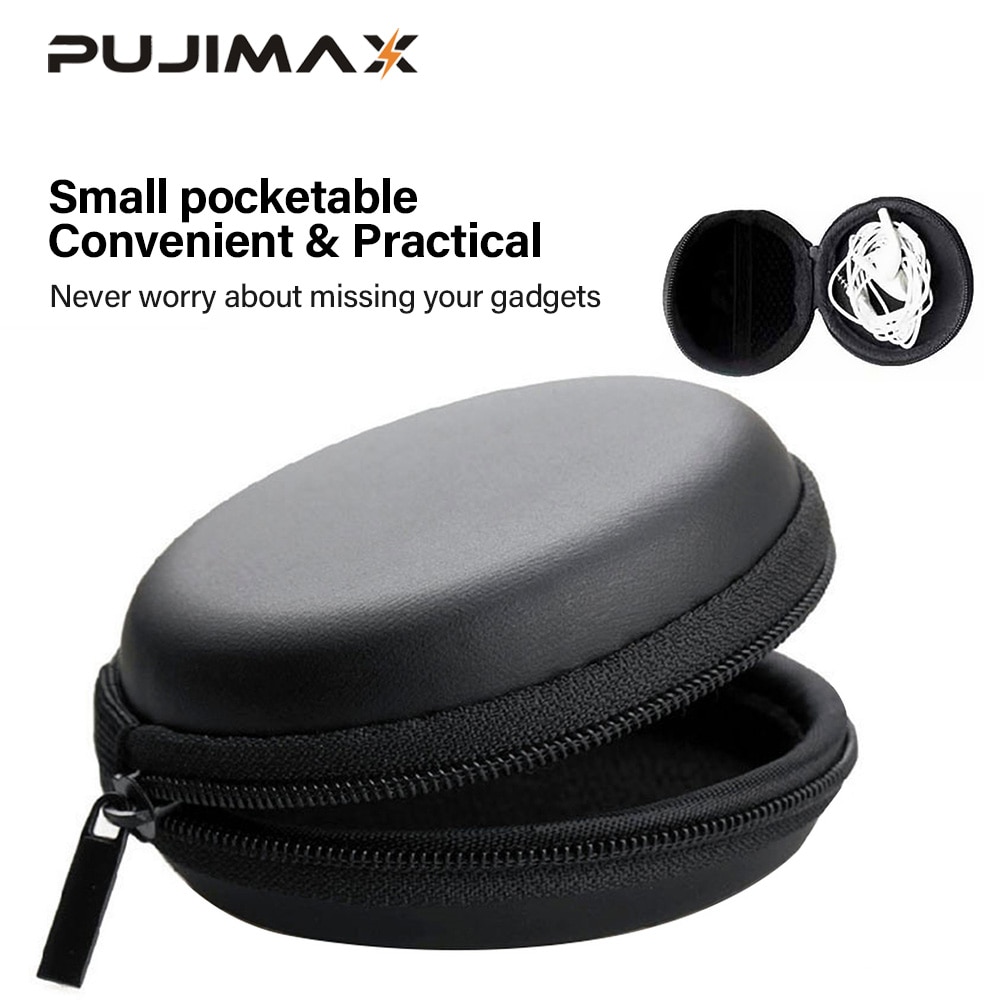 PUJIMAX Zipper storage Bag Mini lightweight storage Suitable for Headphone memory card USB flash drive USB cable All small items