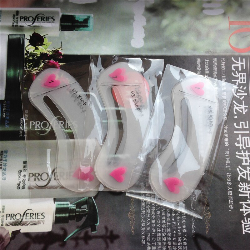 Kit de pochoirs de toilette, 3 styles/ensemble, outil de maquillage, gabarit de sourcils, beauté, DIY, offre spéciale
