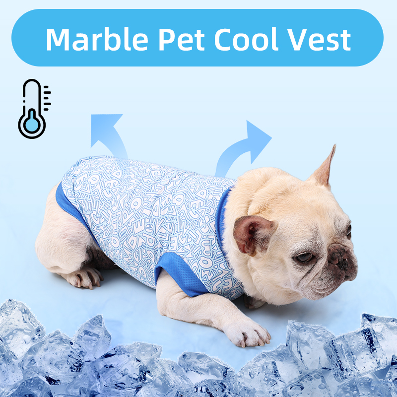 Hondenkoelvest Shirts Zomer Ademend Puppy Hond Cool Casual T-shirt Vest voor buiten wandelen Training Wandelen Huisdierenkleding