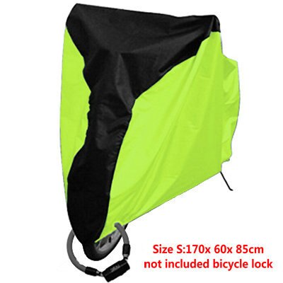 Capa protetora de chuva para bicicleta, proteção à prova d'água, uv para utilidade de bicicleta, tamanho externo, m, l. xl 4 cores: Fluorescent green S
