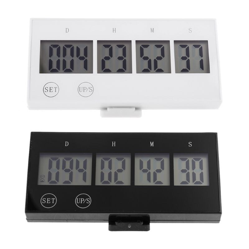 Digital Timer Countdown 999 Days Clock Touch Key LCD Large Screen Event Reminder