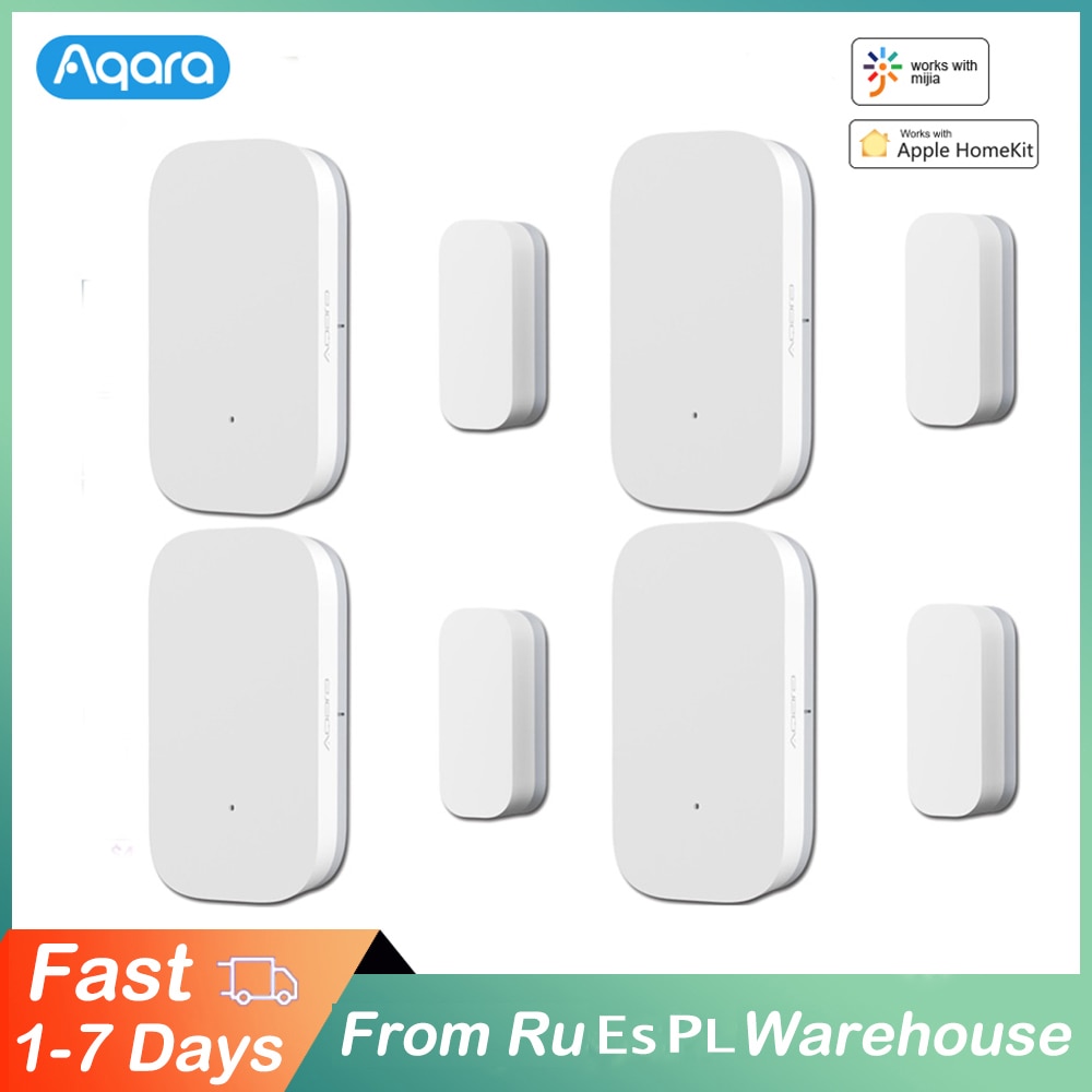 Original aqara dørsensor mijia smart home kit zigbee function mi home app kontrol alarm dør vindue sensor gateway hub