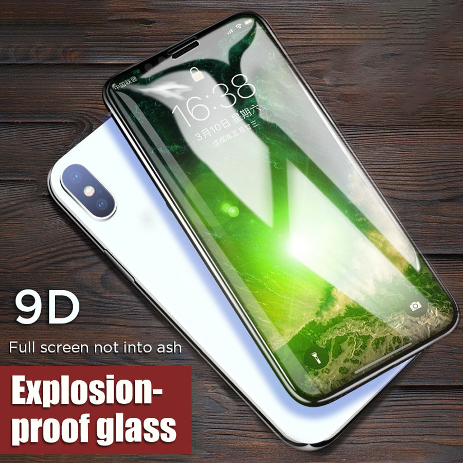 Protecteur d&#39;écran, 3 pièces, film en verre trempé 9D pour iphone 12 11 Pro max 8 7 6 6S 5 5s Plus SE X XR