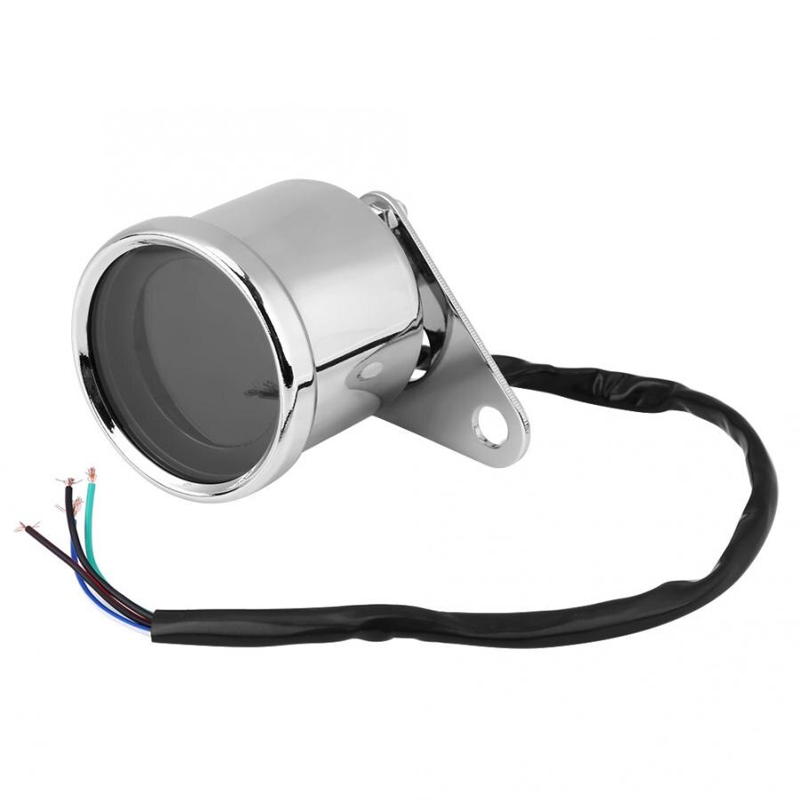 Universal Retro Motorcycle Digital Speedometer LED LCD 160km/h Tachometer Speed Gauge Oil Level Meter With Back Light Clear Lens