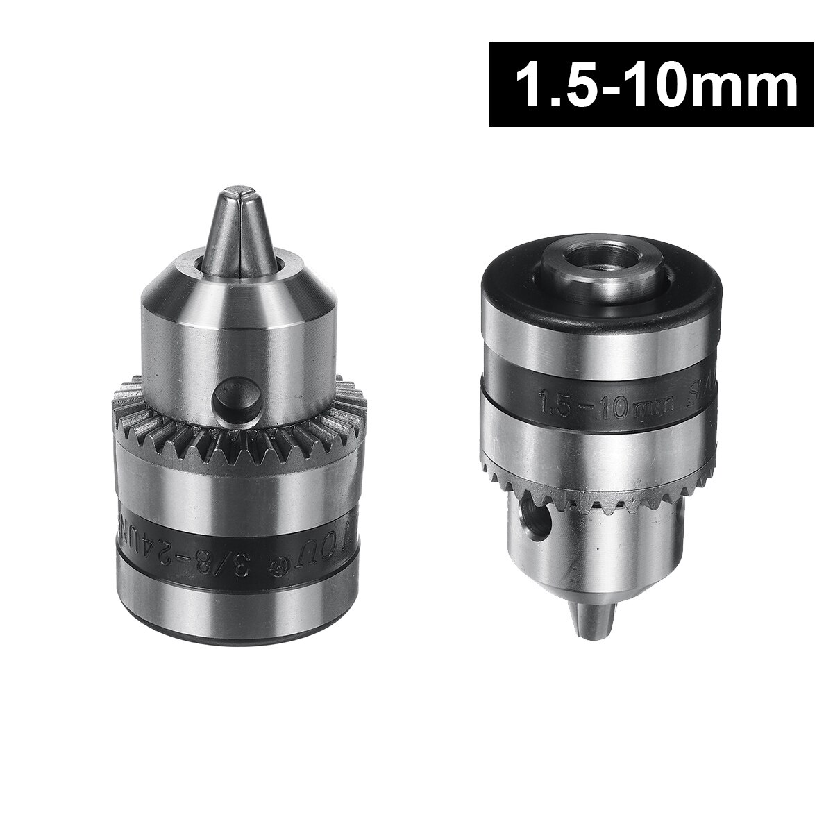 3/8 24UN Thread Drill Chuck Conversion Drill Chuck Adapter Convert Impact Wrench Into Electric Drill Keyless 3 Jaw Chuck: 1.5-10mm