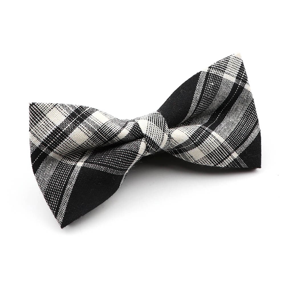 100%  bomuldsstribet plaid brun grågrøn herre butterfly klassisk skjorte tilbehør butterfly casual jakkesæt ung: 9
