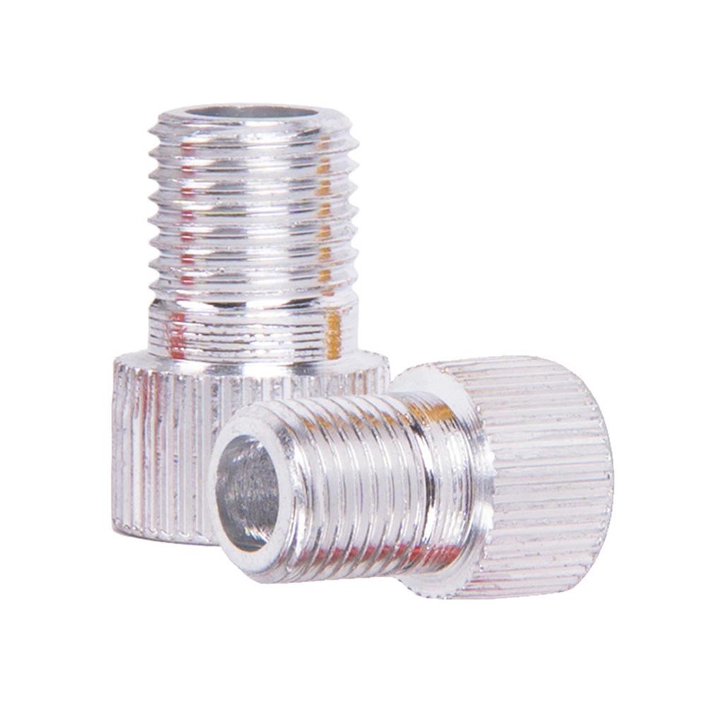 Adaptateurs de Valve de vélo, pompe, français vers US, 1 pièce, convertisseur, capuchon, accessoires pour équipement de vélo de route et de montagne: Silver