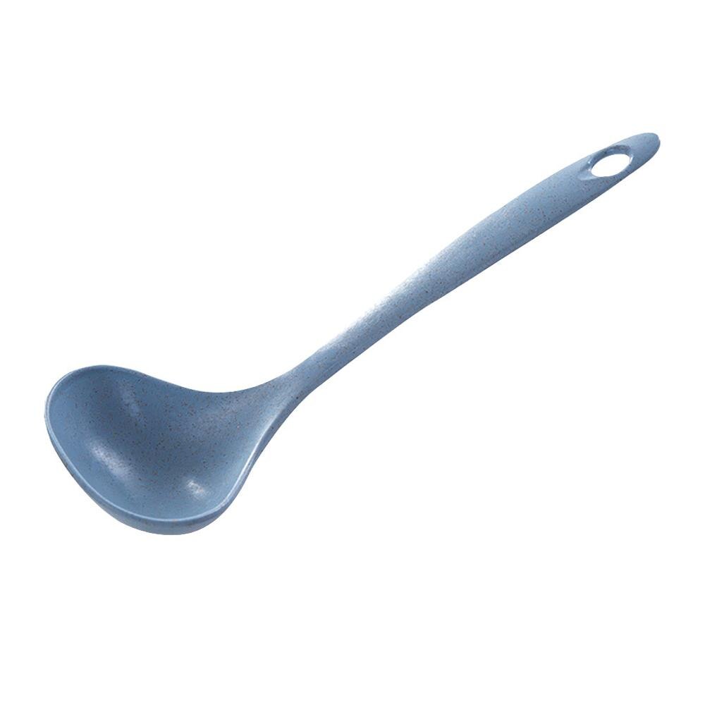 1pc Milieuvriendelijke Tarwe Stro Soep Lepel Rijst Pollepel Maaltijd Diner Scoop Cuchara Cuillere Keuken Accessoires Thuis Restaurant Q3: Blue