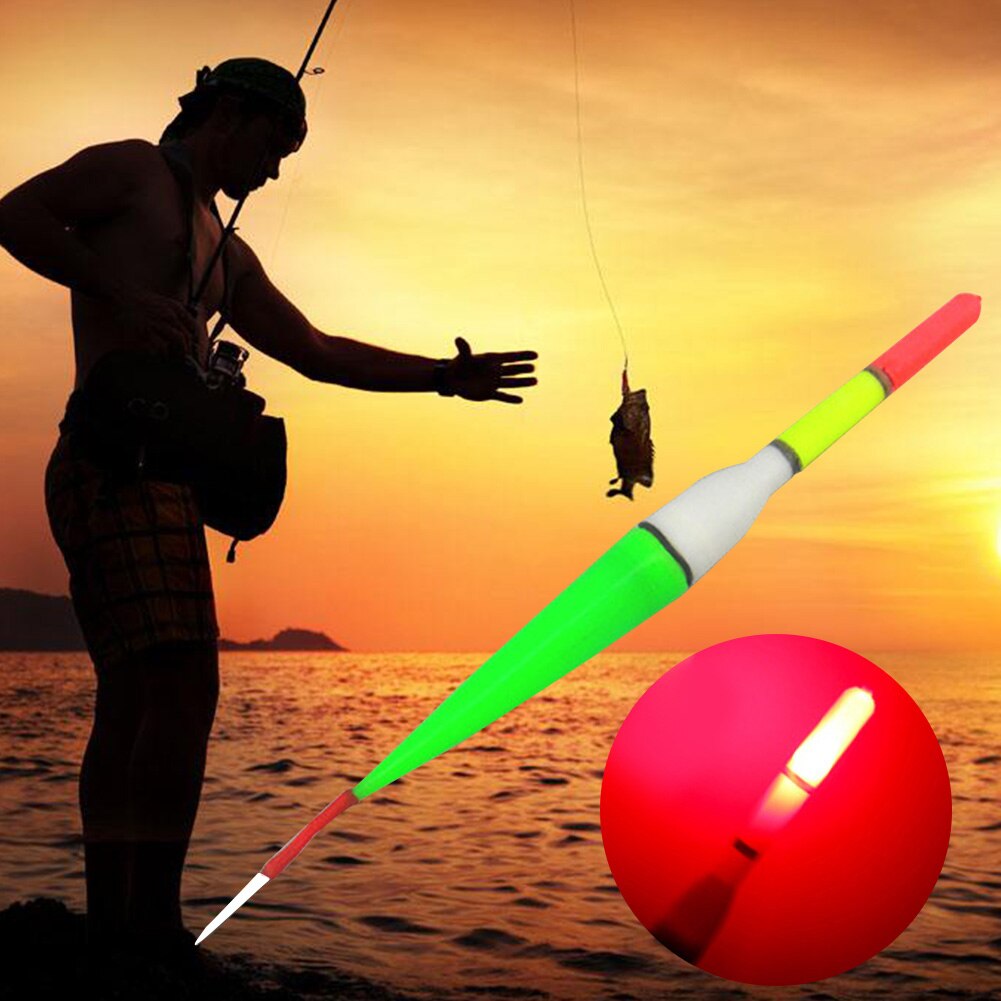 1Pc Met Batterij Led Fishing Float Led Light Night Visgerei Oceaan Boot Vissen Float Led Elektrische Vlotter Licht