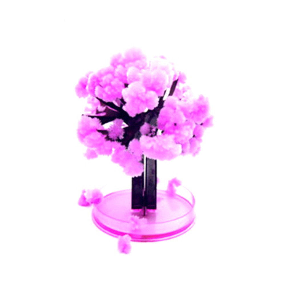 10X8Cm Japan! Magic Japanse Sakura Boom-Brand Made In Japan Roze Magisch Decoratieve Groeiende Papier Bomen