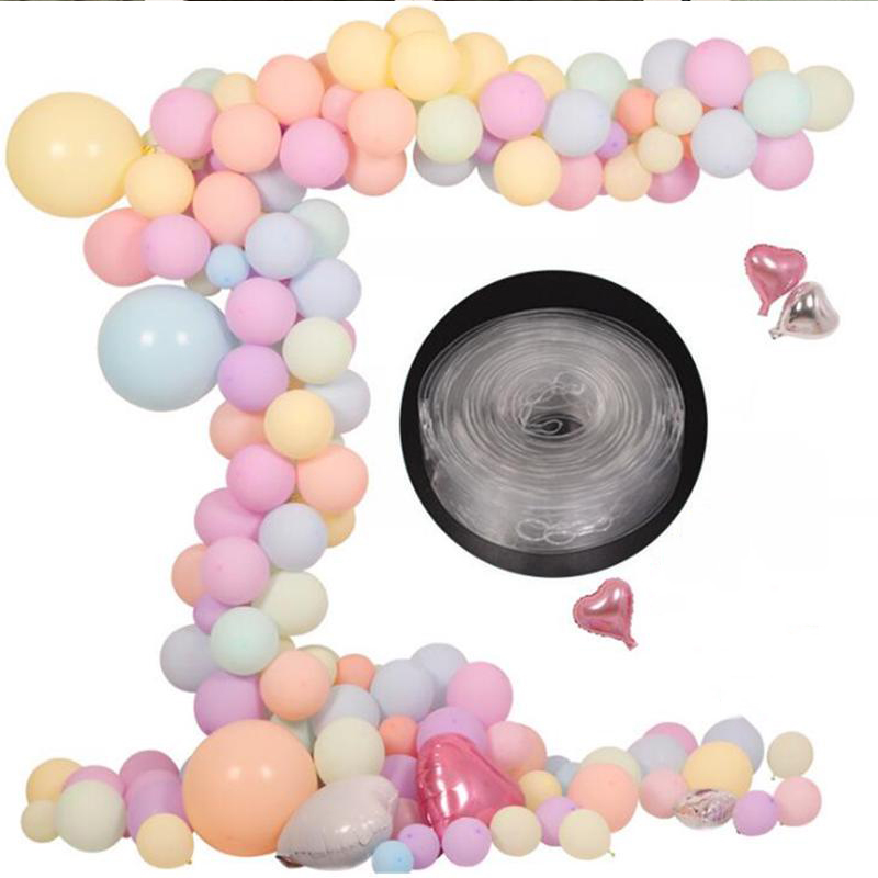 Ballon Accessoires 5M Ballon Boog Lijm Tape Tie Knoop Ballonnen Decorating Guirlande Koppelverkoop Strip Ballon Ballon Tool Kit dot