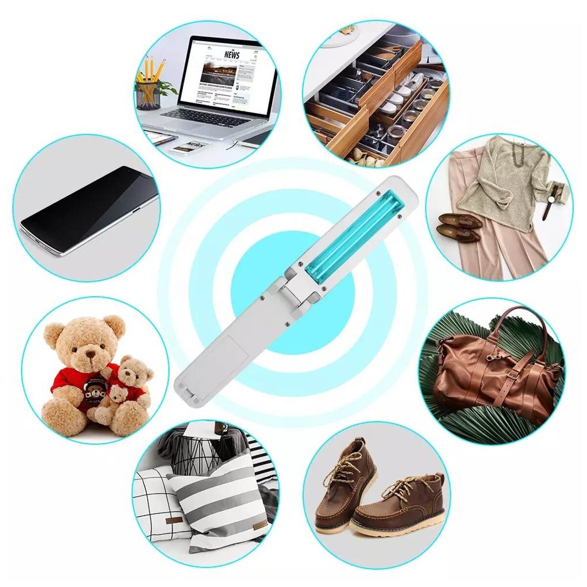 USB Portable UVC Sterilization Stick Disinfection Rod Personal Care Traveling Sterilizer UV Sanitizer Light Cold Cathode UV Lamp