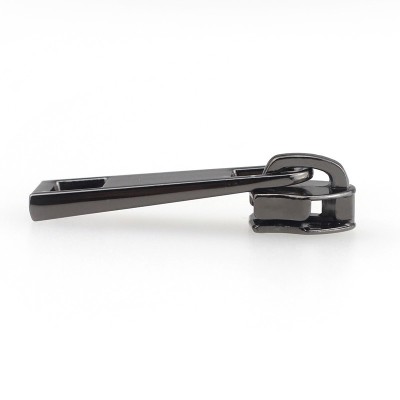 Deslizadores de cremallera para manualidades, Kit de reemplazo de reparación de bolsas de ropa, cabeza de cremallera de Metal, 10 unids/paquete 5 #: Gun Black