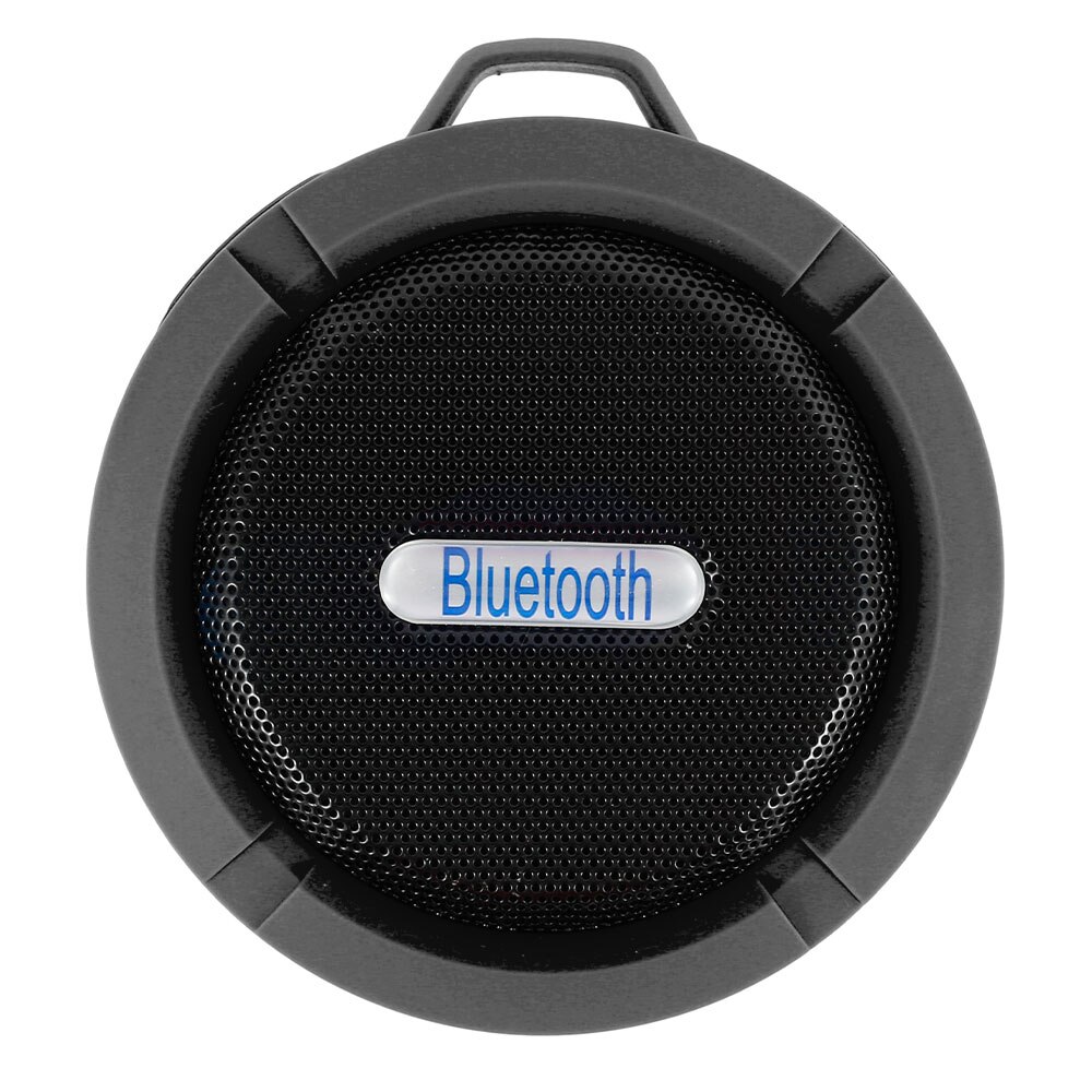 Haut-parleurs Bluetooth sans fil extérieurs haut-parleur Portable stéréo étanche Mini haut-parleur mains libres sans fil avec basse: Black