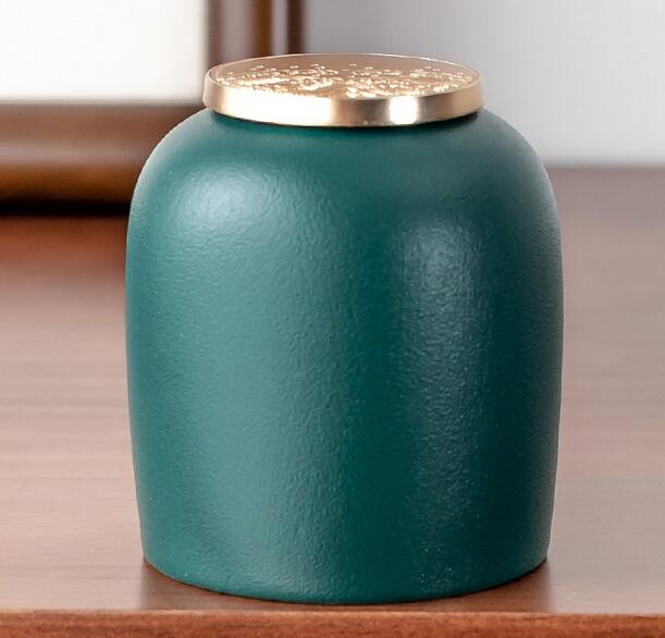 Rough Pottery Portable Tea Pot Kiln Change Sealed Pot Mini Tea Warehouse Household Storage Pot Tea Caddy Travel Tea Jar ZB63: color2