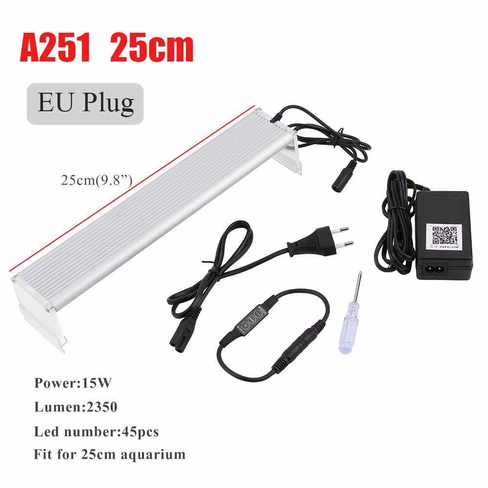 Chihiros WRGB EINE Serie FÜHRTE Aquarium Licht 20-50cm Lampen für Aquarium Pflanzen LED mit erweiterbar wasserdicht Clip auf setzt: A251 EU Stecker