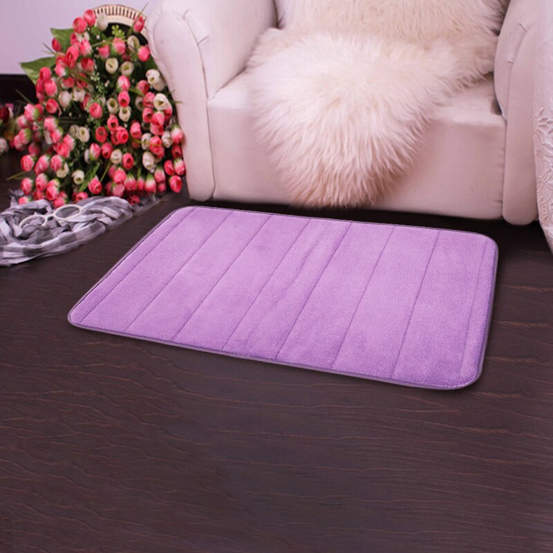 Antislip waterabsorptie badmat shaggy memory foam badmat set keukendeur vloermat tapijt voor toilet 40 x 60cm