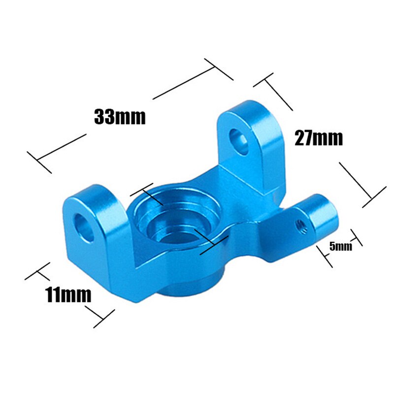 Aluminium Lenkung Hub Träger Knöchel (L/R) 0005 Portal Stock Gehäbenutzen Vorderseite für WLtoys 12428 12423 1/12 FEIYUE Wüste Adler FY03