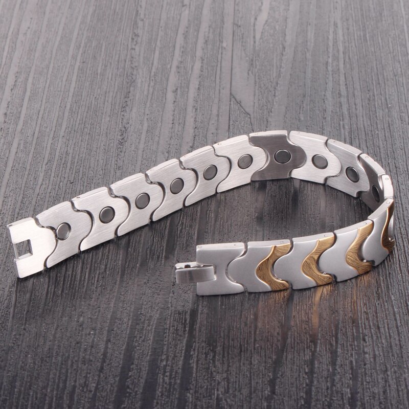 Männer&#39;s magnetisch Armband Hand Kette die Gesundheit Energie Armband Charme männlich Titan Pro Männer Schmuck Vater&#39;s