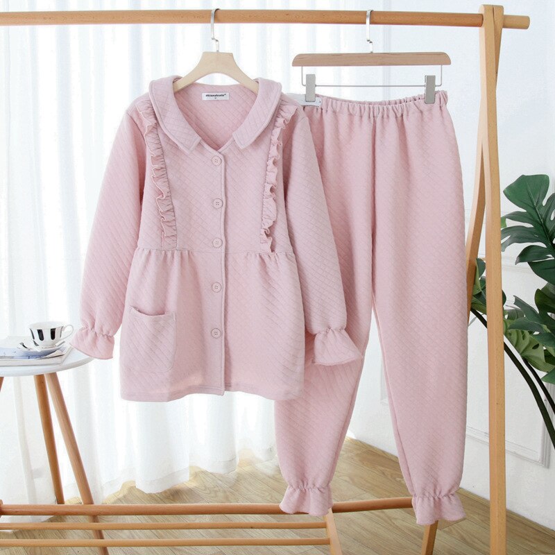 Fdfklak Katoen Borstvoeding Kleding Zwangerschap Feeding Homewear Lente Herfst Lange Mouw Zwangere Moederschap Pyjama