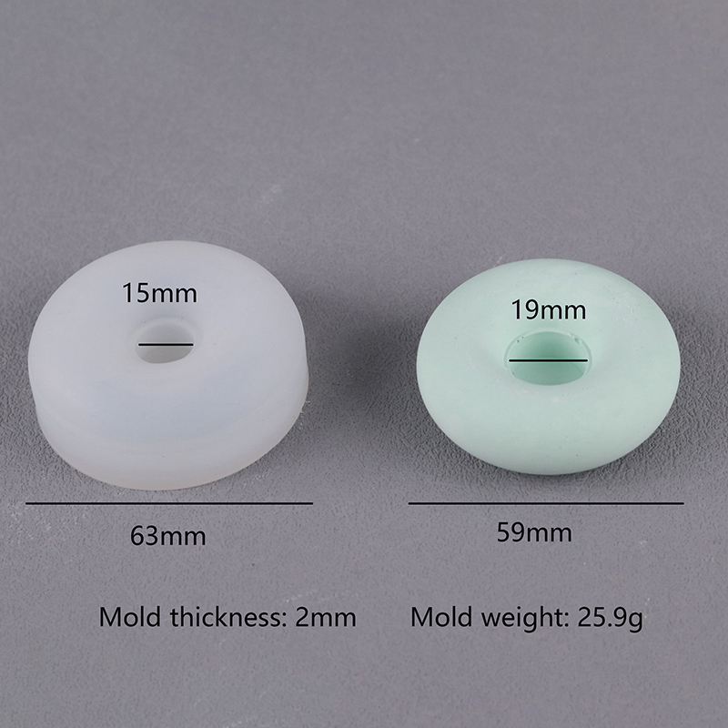 Bougeoir rond en silicone fait à la main, plâtre d'aromathérapie, accessoires de bougie partenaires, décor de bureau à la maison: Multi-couleur