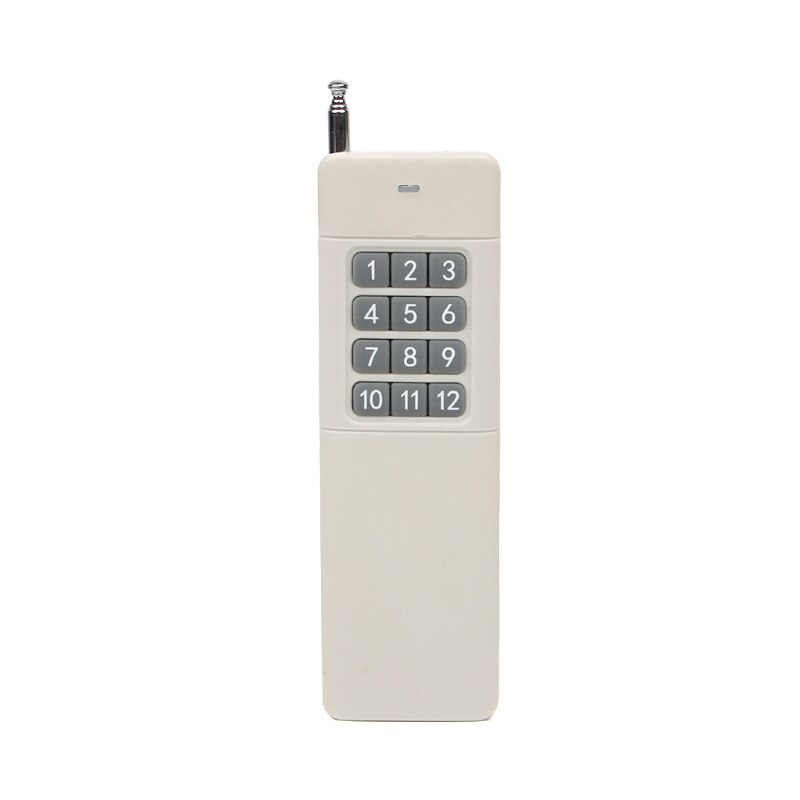 3000m Long Range High Power 1/2/4/6/8/12CH RF Remote Control Transmitter 433 MHz: Blue