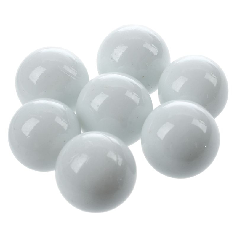 10 Pcs Marmi 16 millimetri biglie di vetro Knicker palline di vetro della decorazione di colore pepite giocattolo bianco