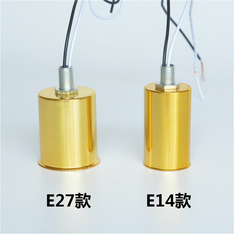 Portalámparas pequeño E14 E27 de cerámica de alta temperatura con rosca para lámpara de techo, lámpara de pared, candelabros, accesorios de iluminación para bricolaje
