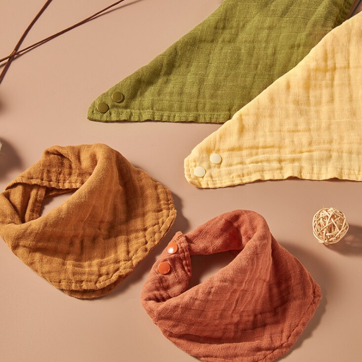 Baby Katoen Mousseline Baby Bib Set Sjaal Bib Spuugdoekjes Handdoek Bandana Bib Set