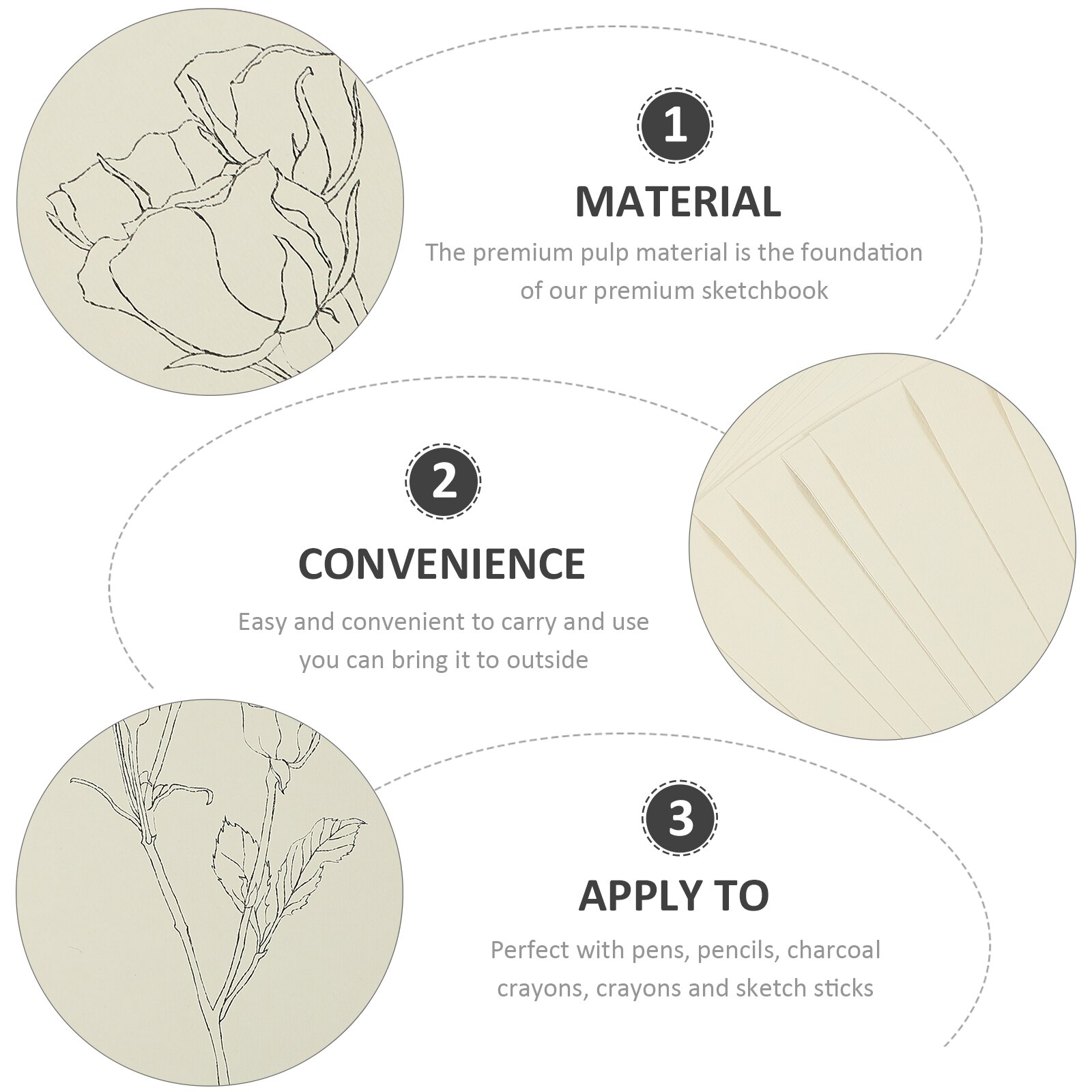 Flower Themed Coloring Book Drawing Book Portable Graffiti Book