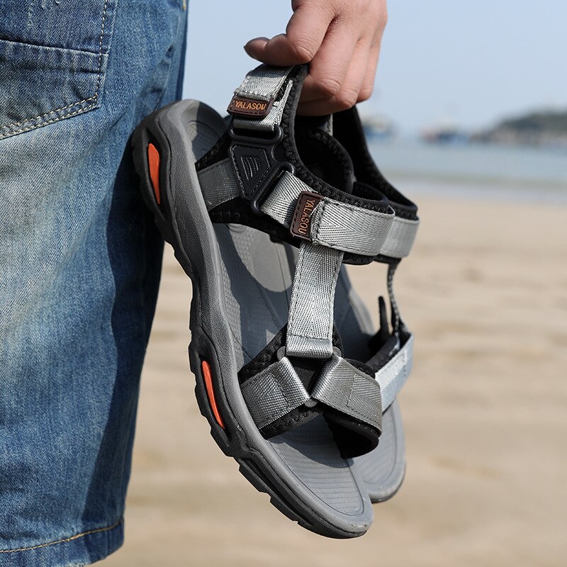Zomer Sandalen Mannen Schoenen Platte Schoenen Mannen Strand Sandalen Toevallige Mannelijke Zomer Schoeisel Antislip Mode Sandalen a2354