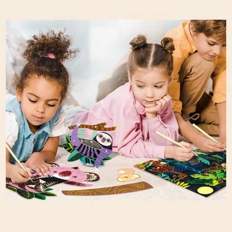 Knutselen voor kinderen doe-het-zelf speelgoed voor kinderen kleuren karton doe-het-zelf tekenen schets notities kinderen doe-het-zelf speelgoed kinderen 4-6 jaar