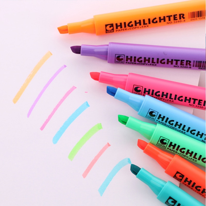 copy Marker high light pens red pink yellow promarkers fluorescent Sketch Markers Brush Pen Draw Manga Animation Art Supplies