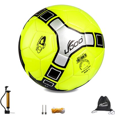 YUYU Official Size 5 Football Ball PU Slip-resistant Match Training Soccer Ball Football Soccer Equipment: green 2