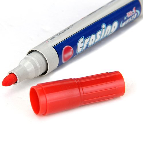 10 PCS Erasable Whiteboard Marker Red Pencil For Office Home School