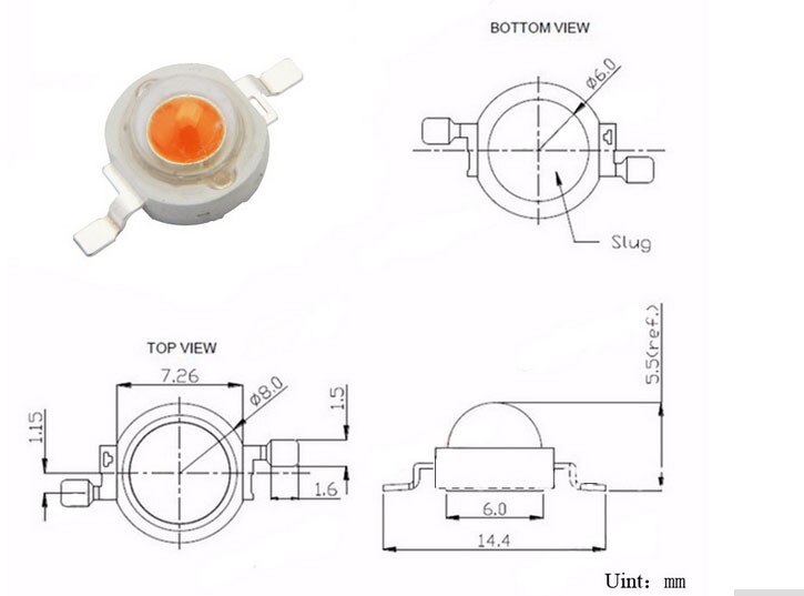 , 10 stks 3 w volledige spectrum led 380-840nm led chip + 1 stks 6-10x3w 650mA led driver led DIY led licht