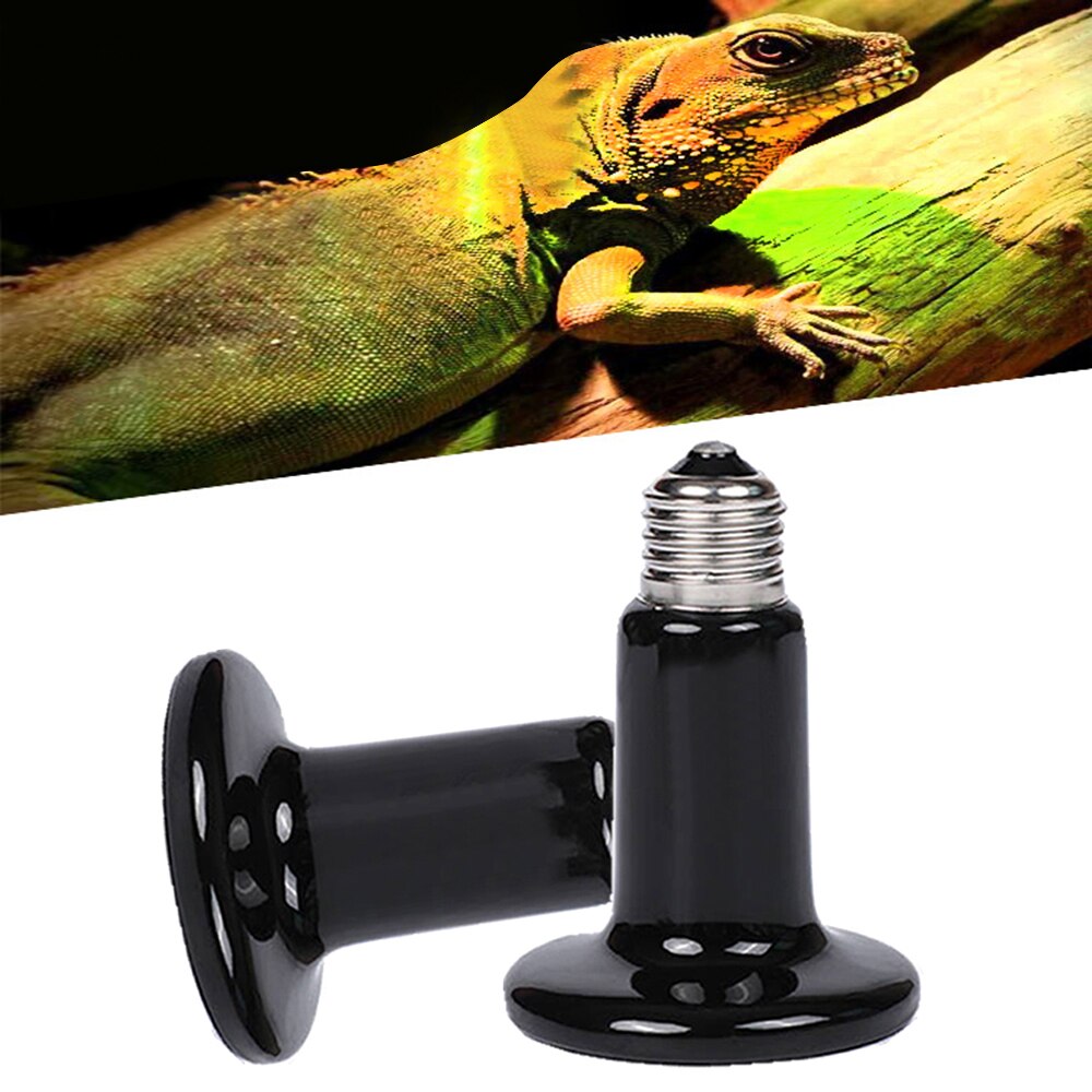 Lampe chauffante en verre 100W | 2 pièces, lampe chauffante par tache, blanc doux, éclat UVA, lampe chauffante pour ampoules