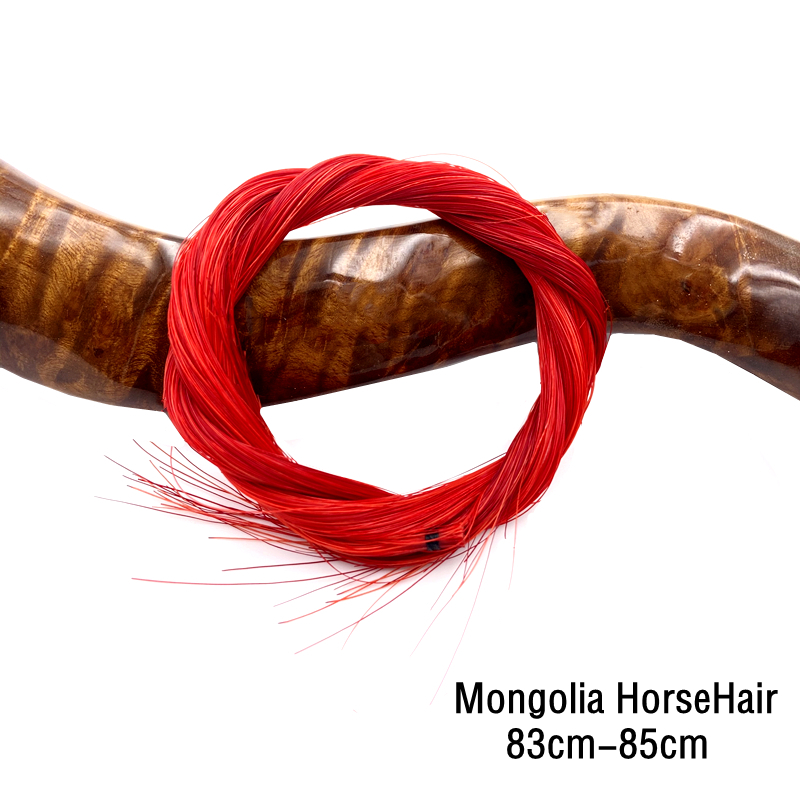 50g migliore qualità stomone siberiano//Mongolia crine di cavallo naturale, viola violino violoncello basso arco capelli coda di cavallo: rosso