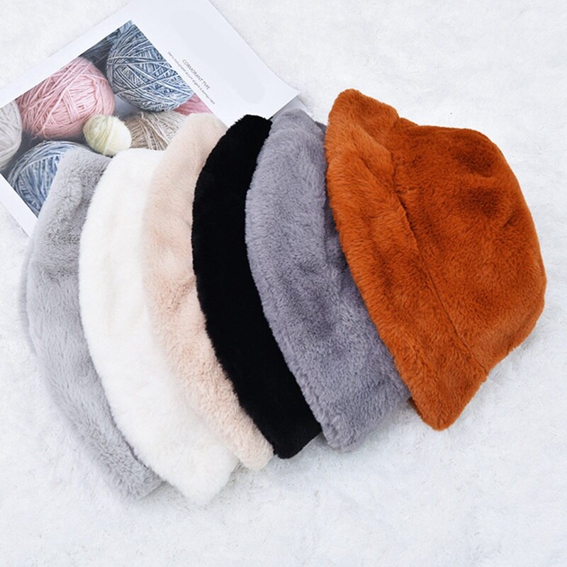 Chapeau en peluche pour femmes, coréenne, coupe-vent tendance, chapeau à bord plat, large, automne et hiver