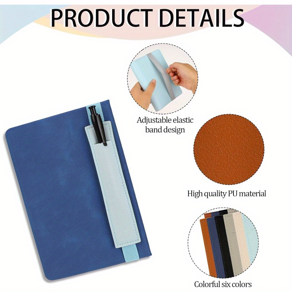 Duurzame elastische pennenhouderclip - Leren zaktas met elastische band voor laptops en tablets - Briefpapieraccessoires