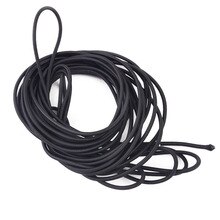 Cavo di corda elastico Bungee nero ad alta tensione da 10m per portapacchi/rimorchi/fogli di terra/telone/barche/roulotte