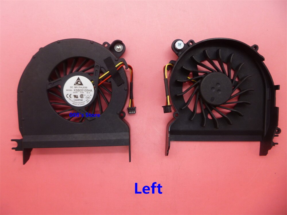 Ventilador novo do refrigerador do gp da cpu para hp envy 14-1214tx 14-1000 14-2002tx 14t-1200 14-2000 ksb05105ha 9l16 9l17 dc 5 v 0.35a esquerda à direita